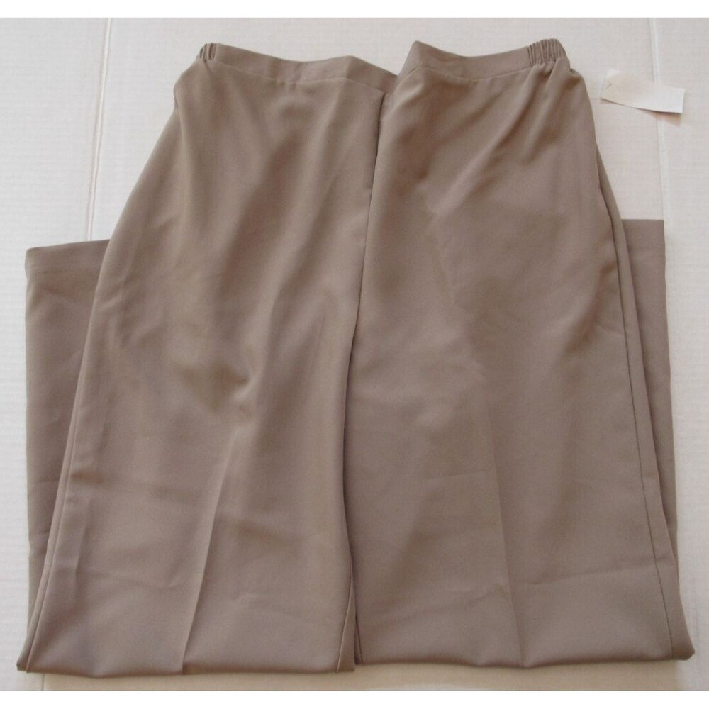Womens Just for Women Brown Elastic Waist Pull On Pants Size 20W NWT